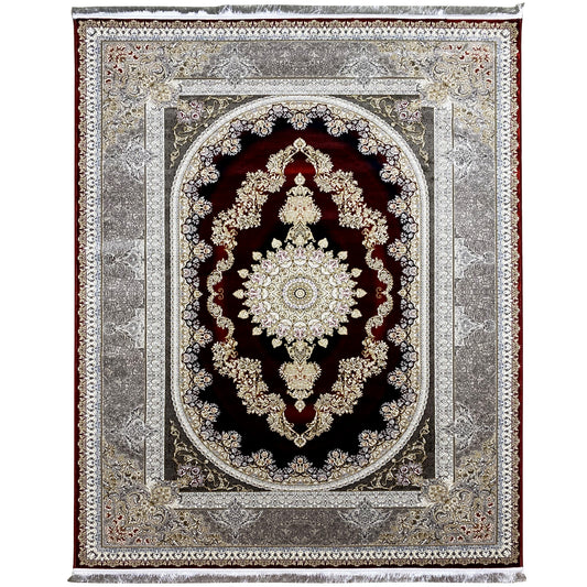 Tapete vermelho-prateado 170x240cm