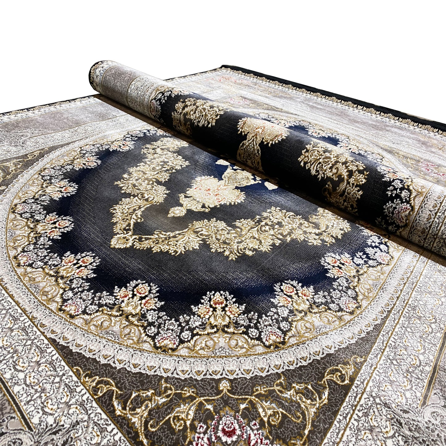 Tapete azul marinho 170x240cm