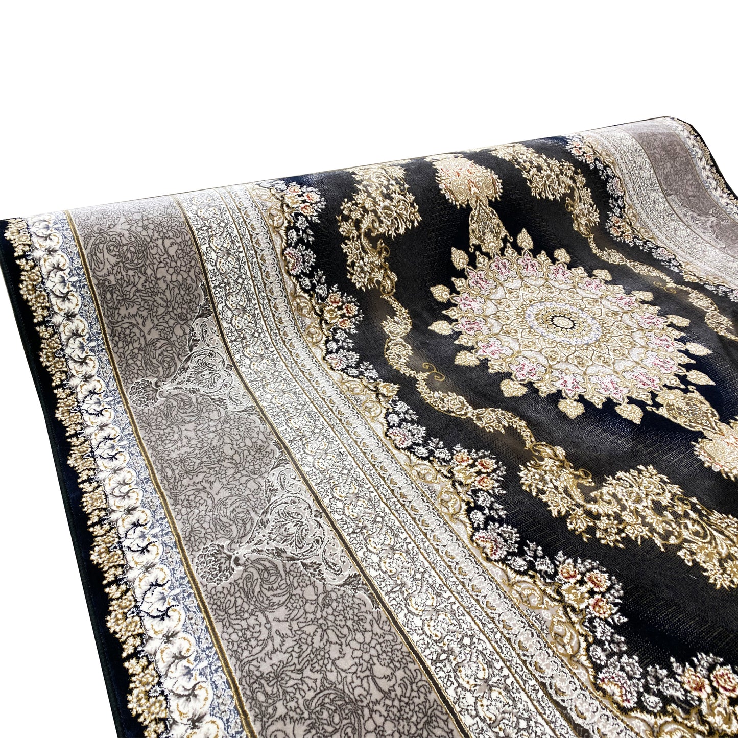 Tapete azul marinho 170x240cm