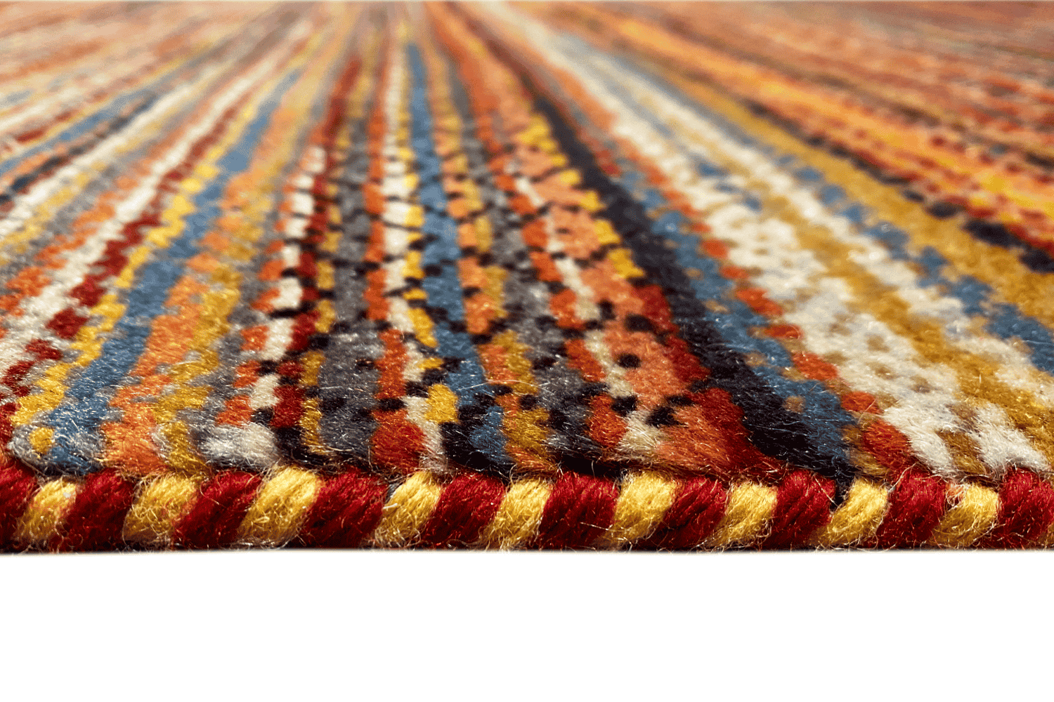 Gabbeh Luri Bohemian Multicolor Handgeknüpfter Teppich - 294x189 cm (9.6x6.2 ft) - 100% Wolle - German Carpet Shop