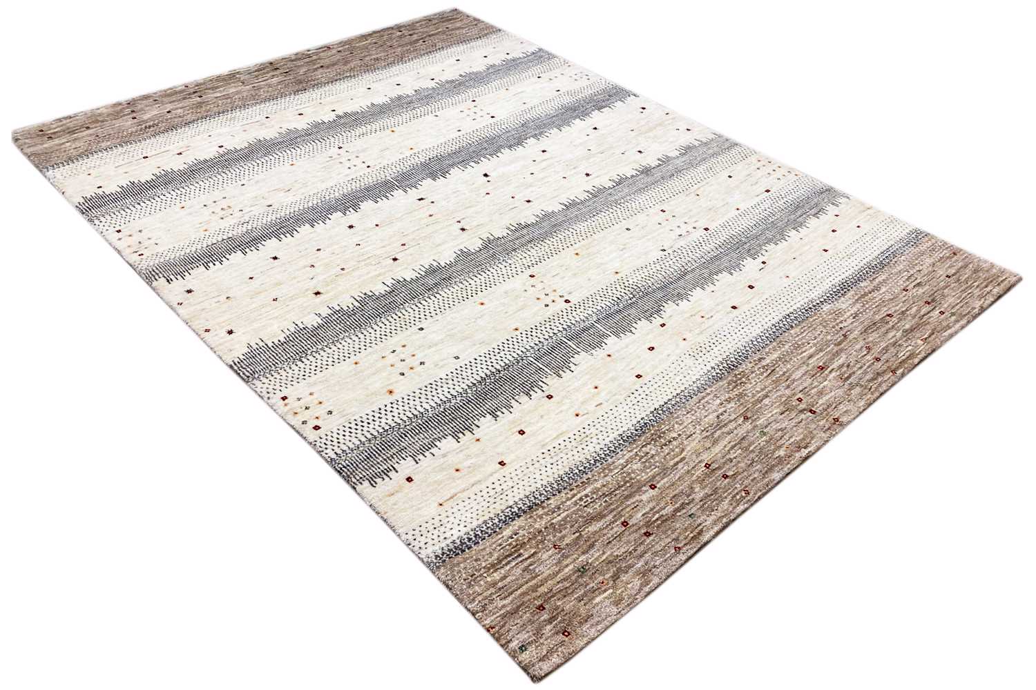 Natürlicher Gabbeh Teppich (170x240 cm / 6x8 ft) - German Carpet Shop