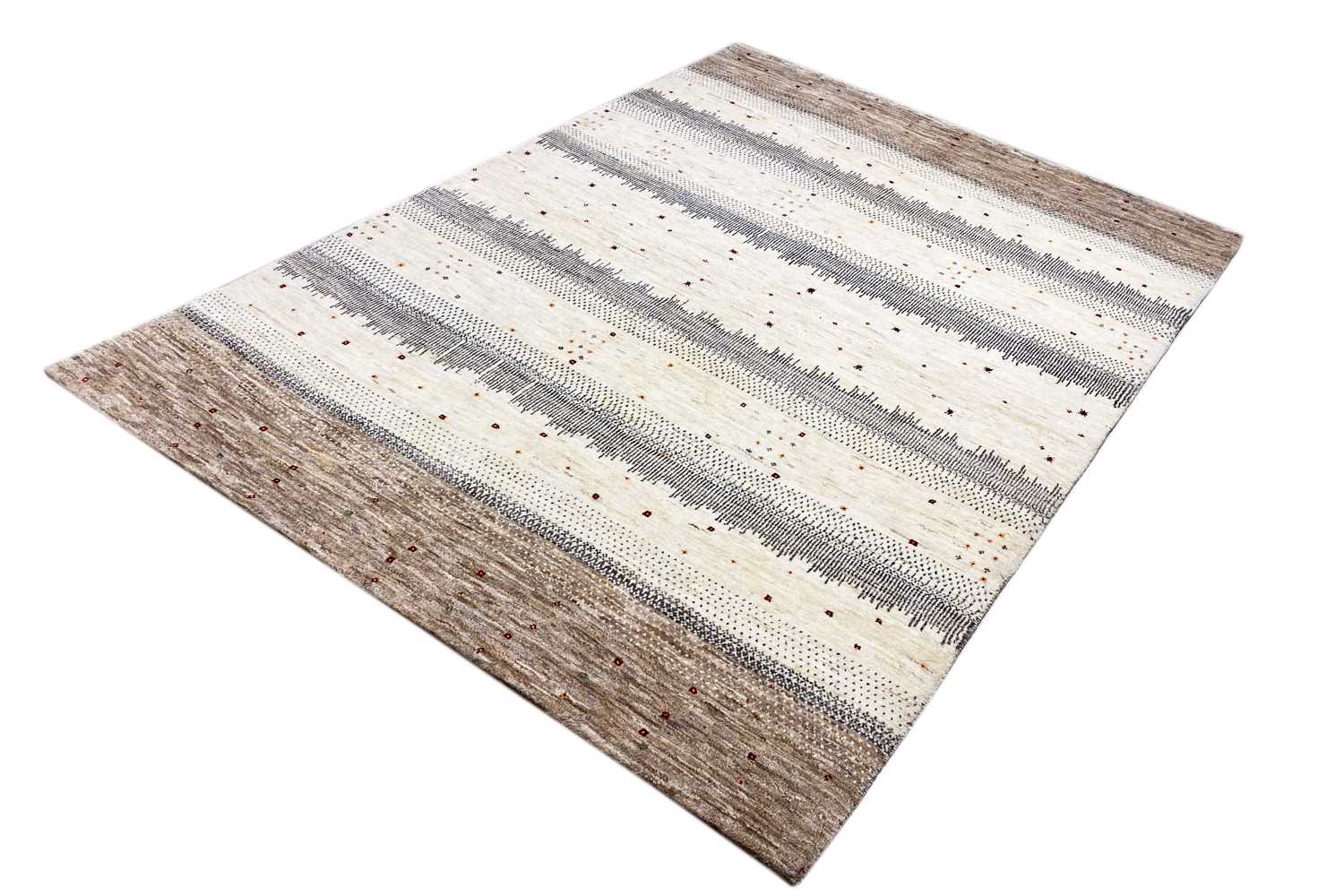 Natürlicher Gabbeh Teppich (170x240 cm / 6x8 ft) - German Carpet Shop