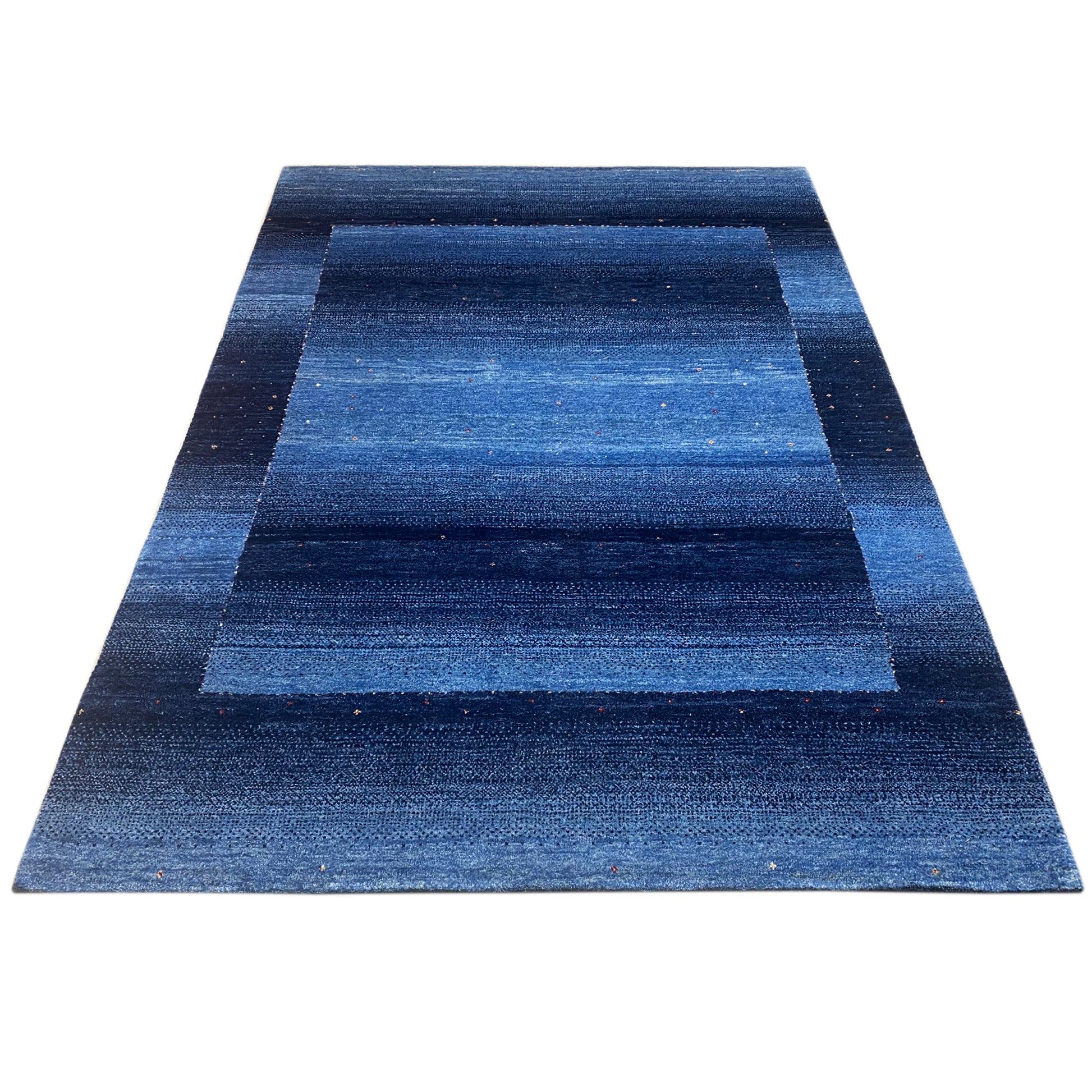 Gabbeh Teppich Blau 238x166 cm - German Carpet Shop