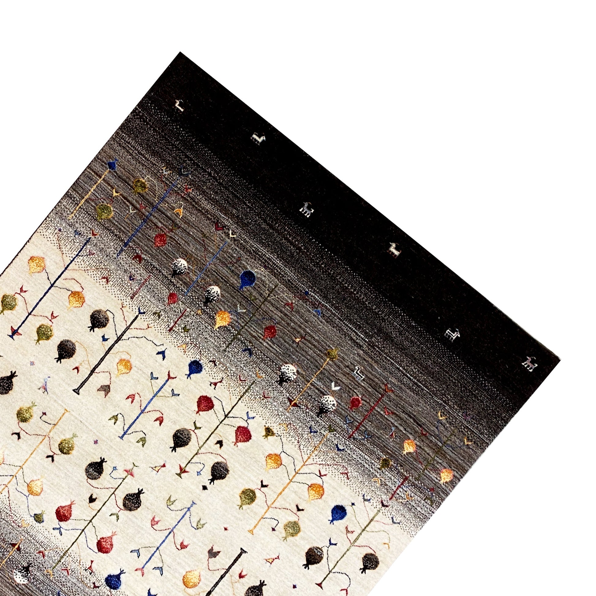 Handgeknüpfter Gabbeh Lori Teppich, 240x171 cm - Naturfarben - German Carpet Shop