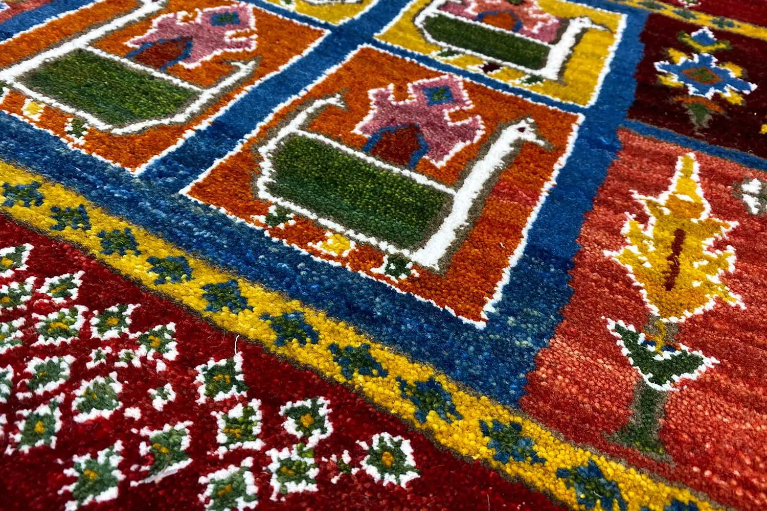 Gabbeh Teppich Lori 56x56 cm - German Carpet Shop