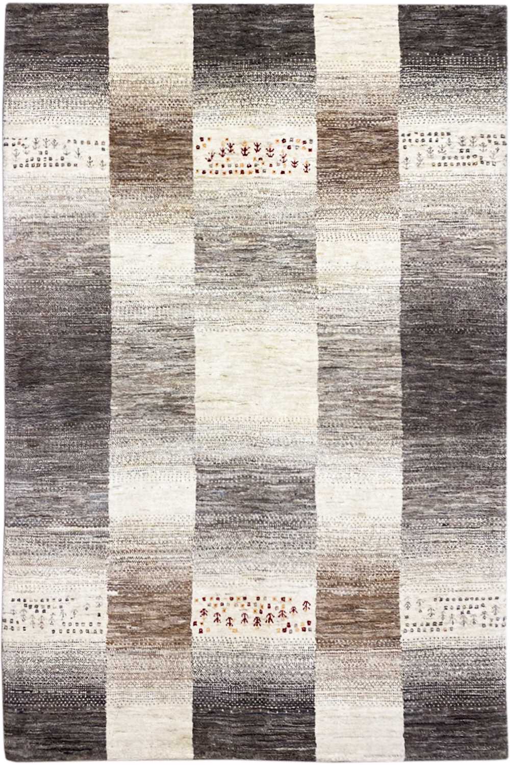 Gabbeh-Teppich (170x240 cm / 6x8 ft) - Authentischer persischer Wollteppich - German Carpet Shop
