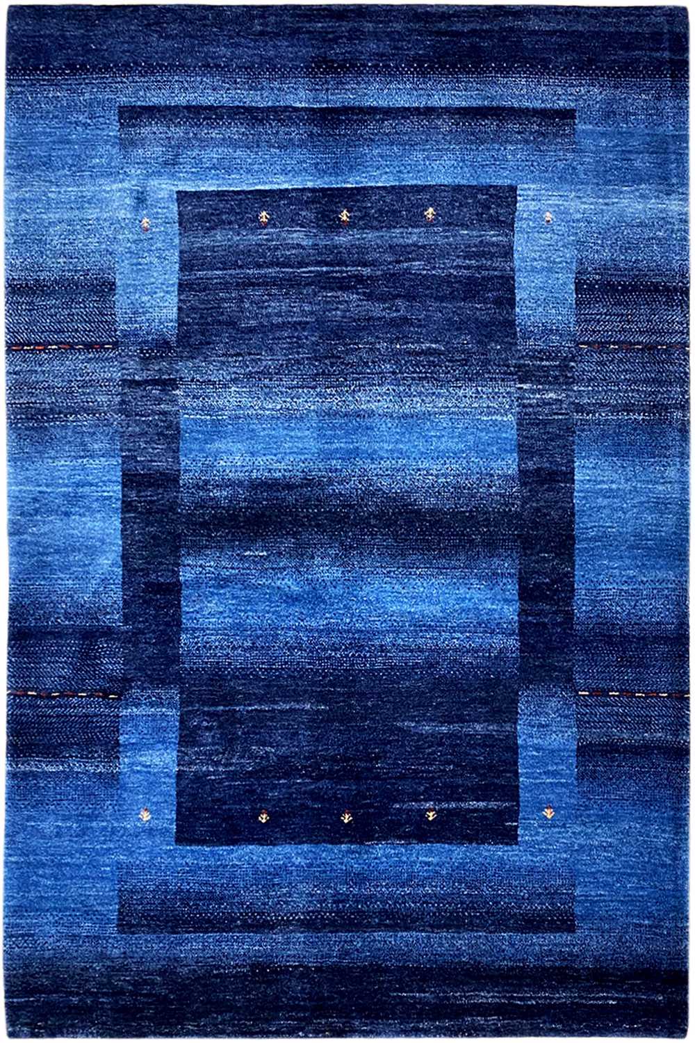Blauer Gabbeh Teppich 170x240cm - German Carpet Shop