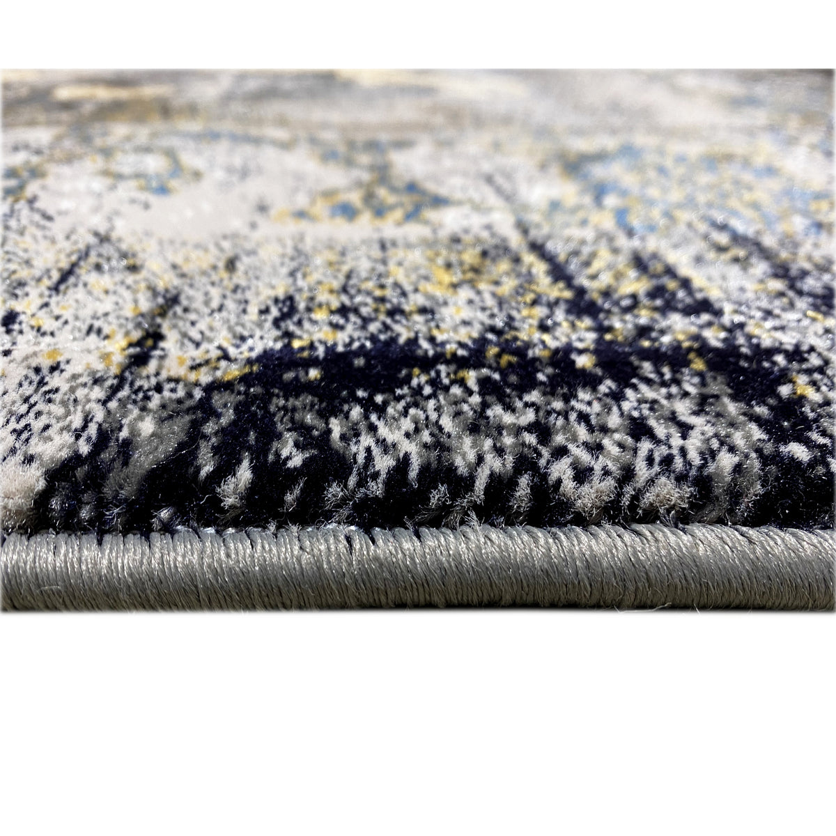 Tapete Kenza 160x230 cm: grande plano do rebordo com franjas e pelo com padrão
