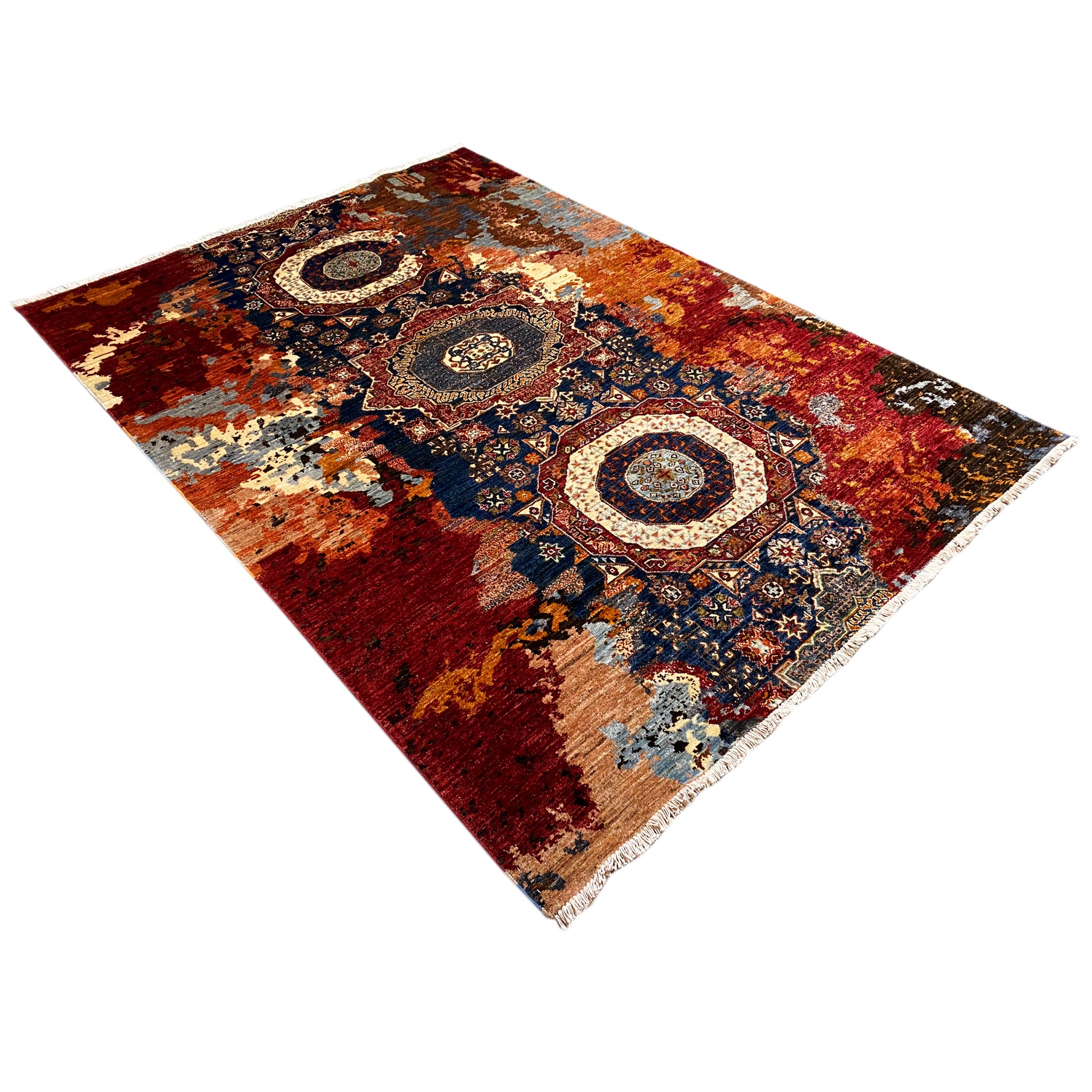 Handgeknüpfter Mamluk Teppich 240x173 cm - German Carpet Shop