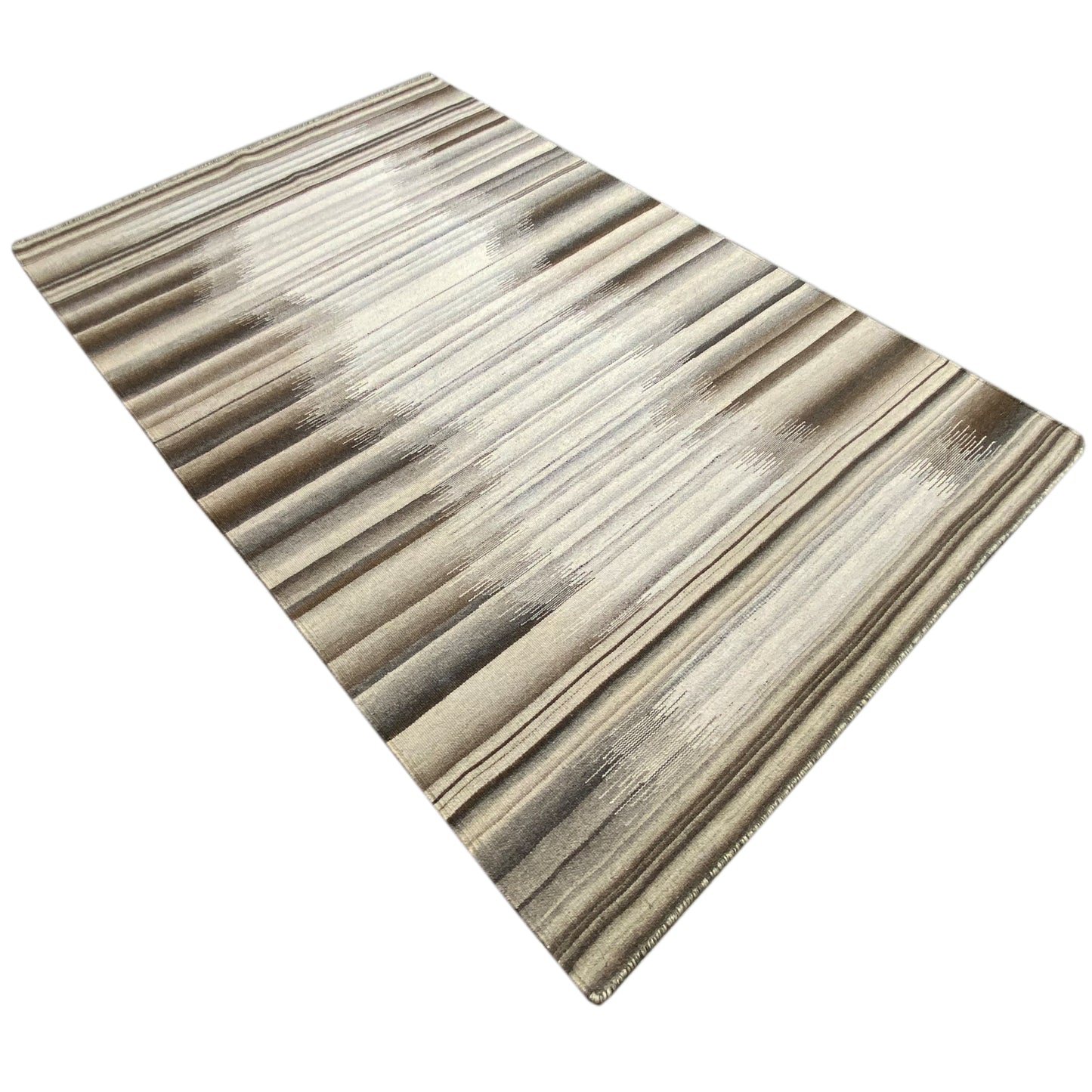 Beiger Kelim Dhurrie Abstrakt 230x160 cm - German Carpet Shop