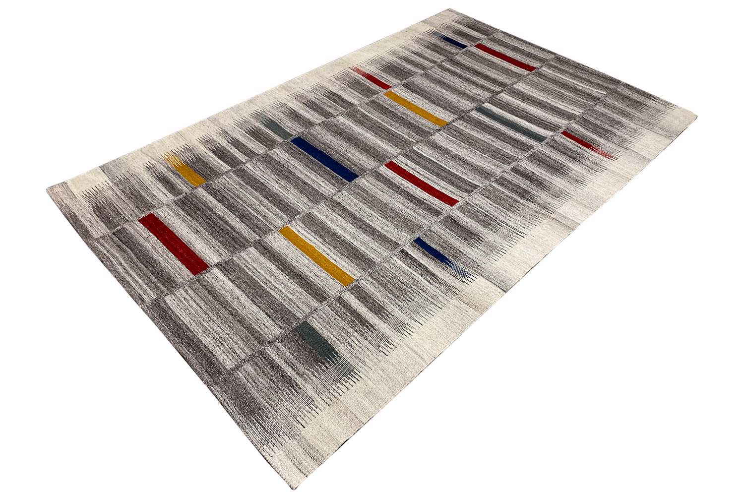 Moderne Kelim - Dhurrie - (241x154 cm) - German Carpet Shop