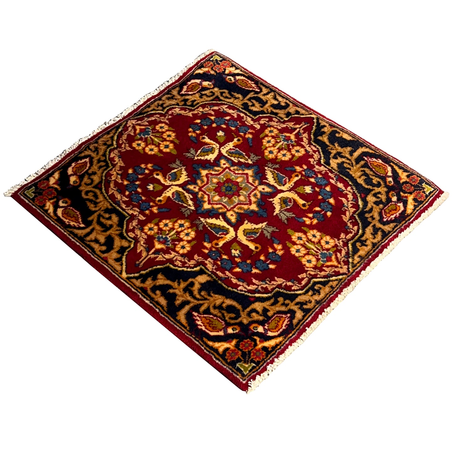 Poshti Teppich, Rot, 66x64 cm - Premium Poshti Teppich from German Carpet Shop - Just €190! Shop now at German Carpet Shop