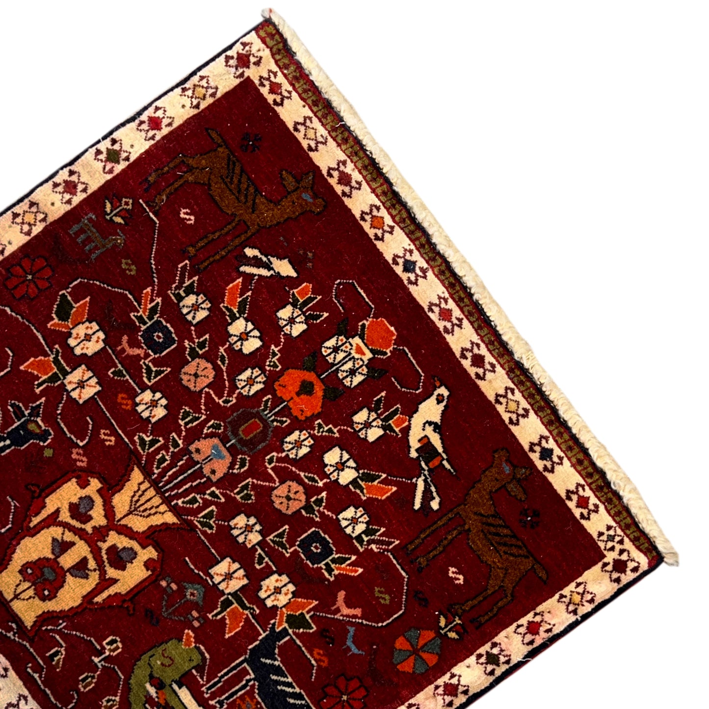 Roter Poshti Teppich 62x58 cm - German Carpet Shop