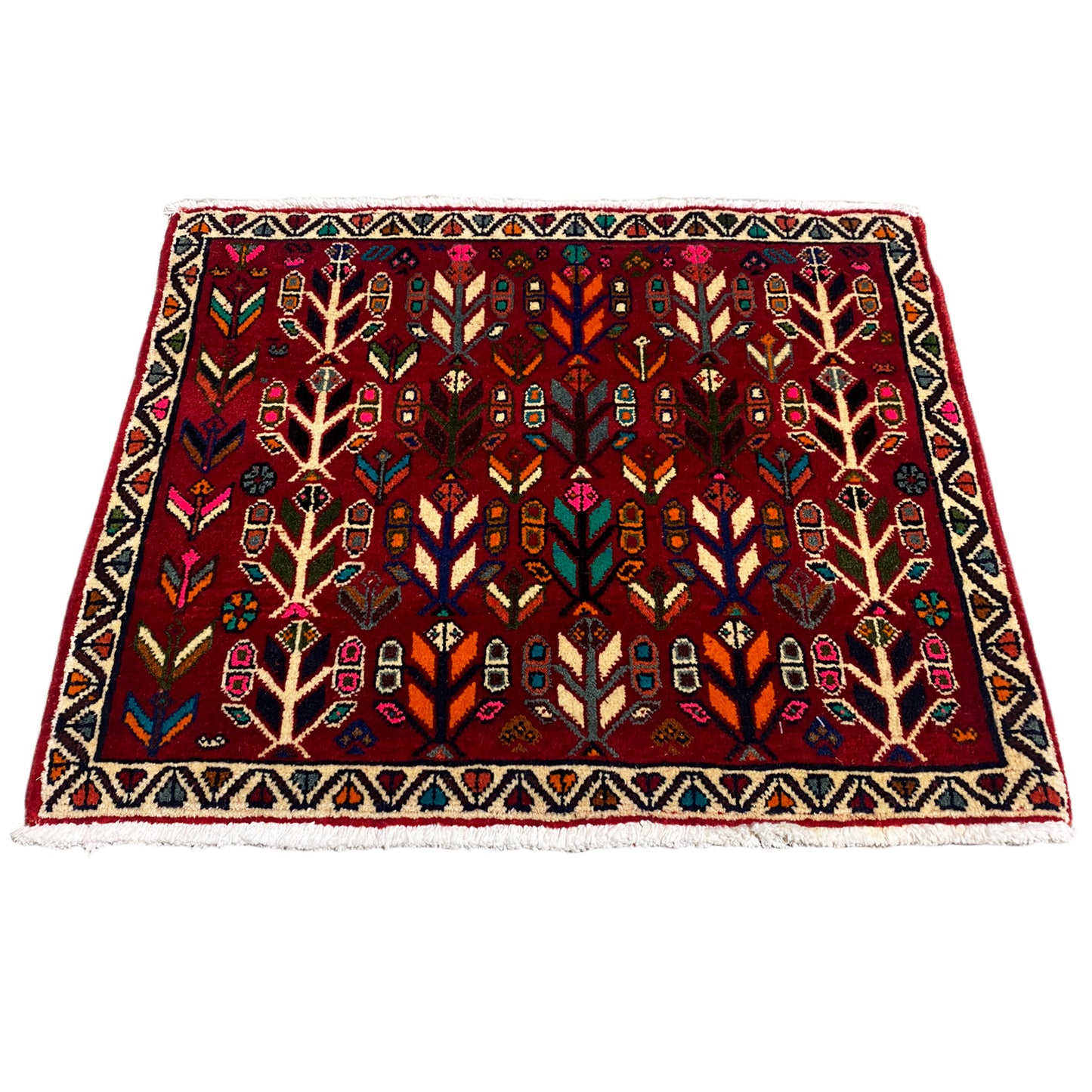 Tapete Poshti, Vermelho - 69x58 cm