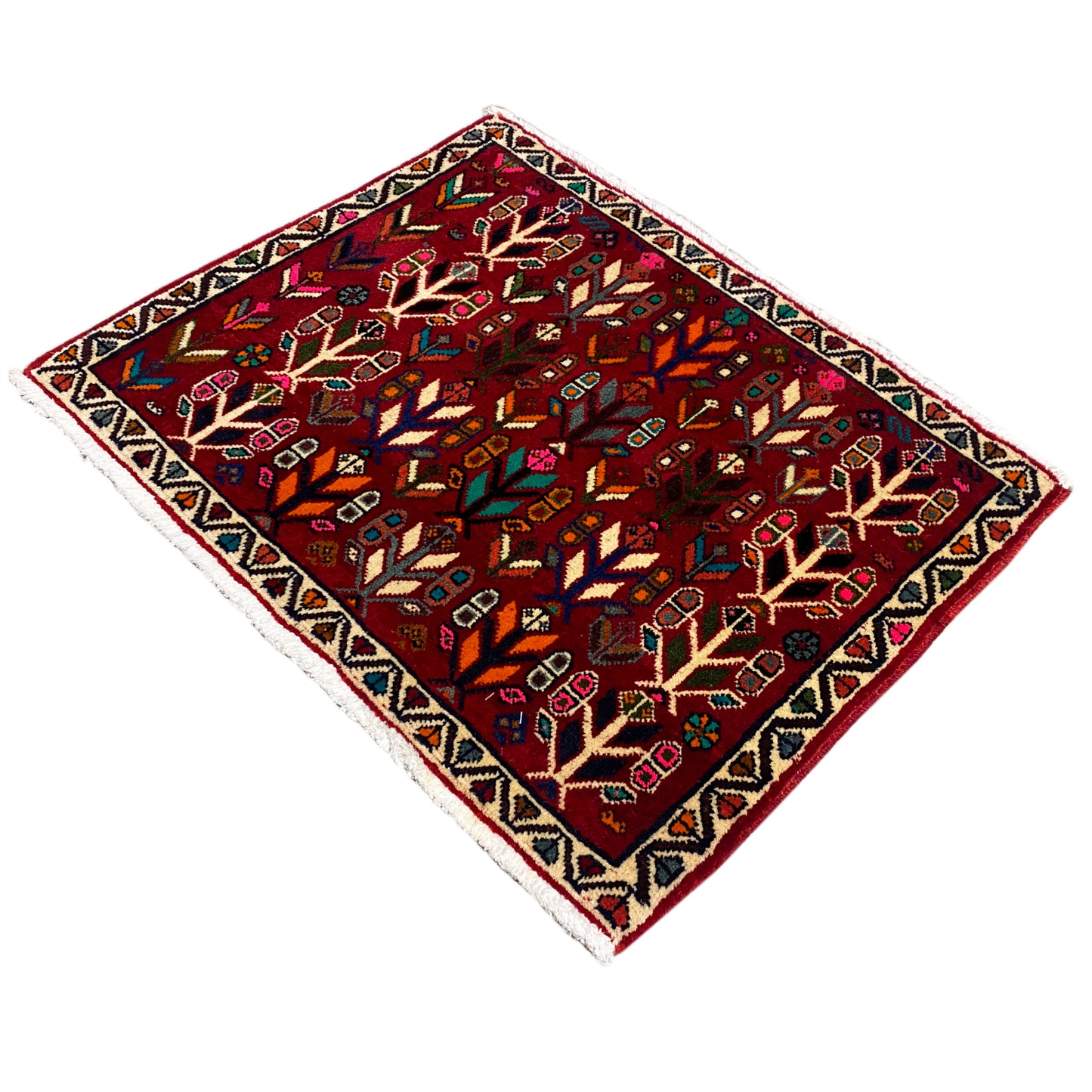 Tapete Poshti, Vermelho - 69x58 cm