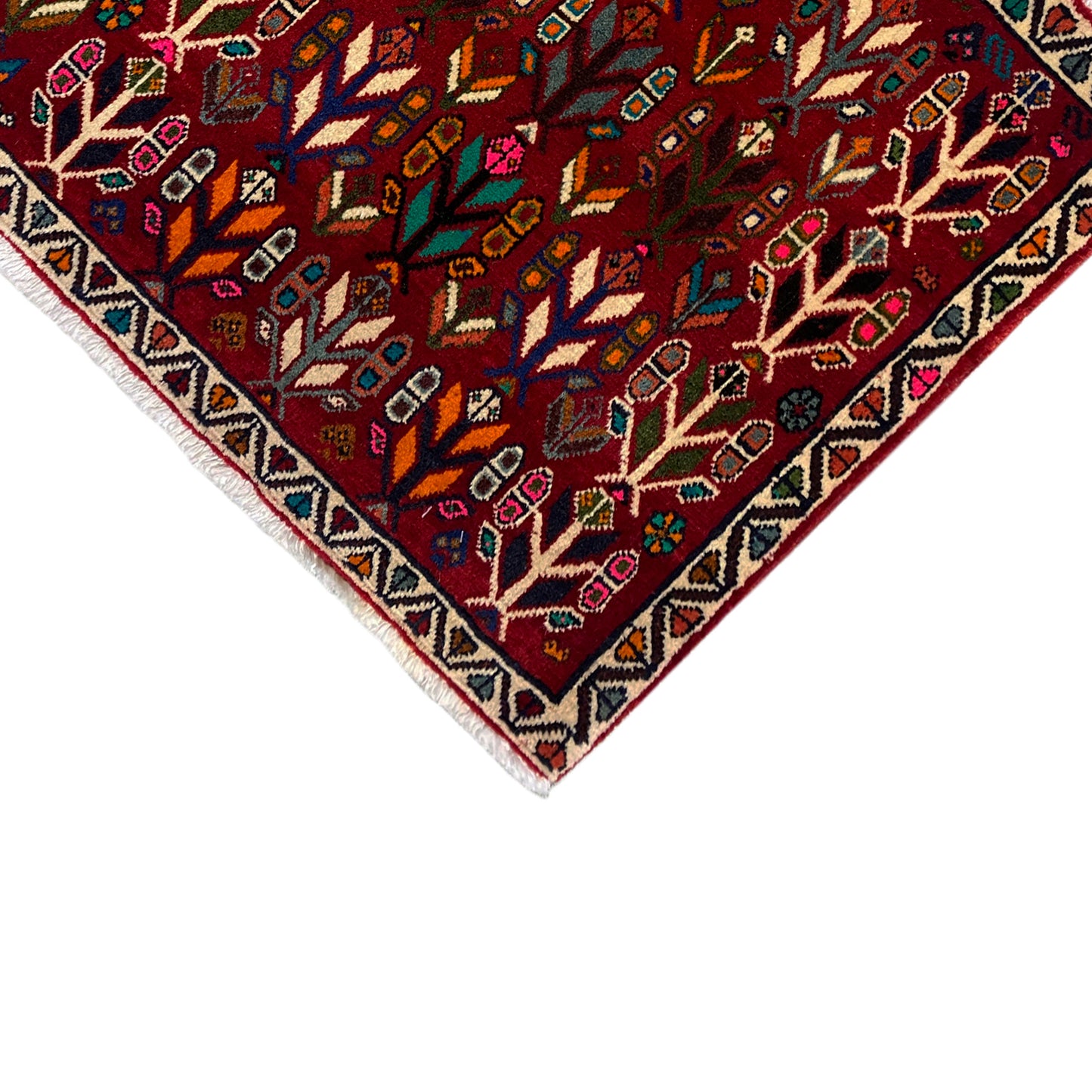 Tapete Poshti, Vermelho - 69x58 cm