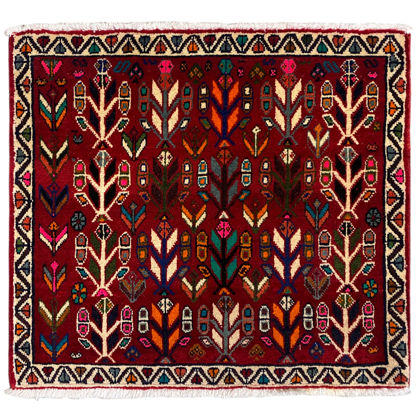 Tapete Poshti, Vermelho - 69x58 cm