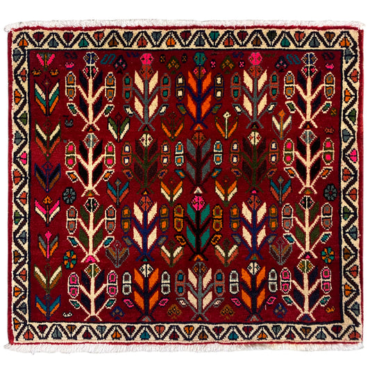 Tapete Poshti, Vermelho - 69x58 cm