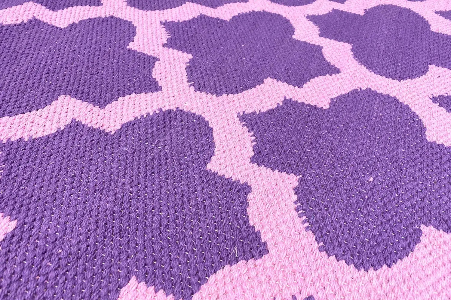 Moderner Kelim - Samak 03 Violet - German Carpet Shop