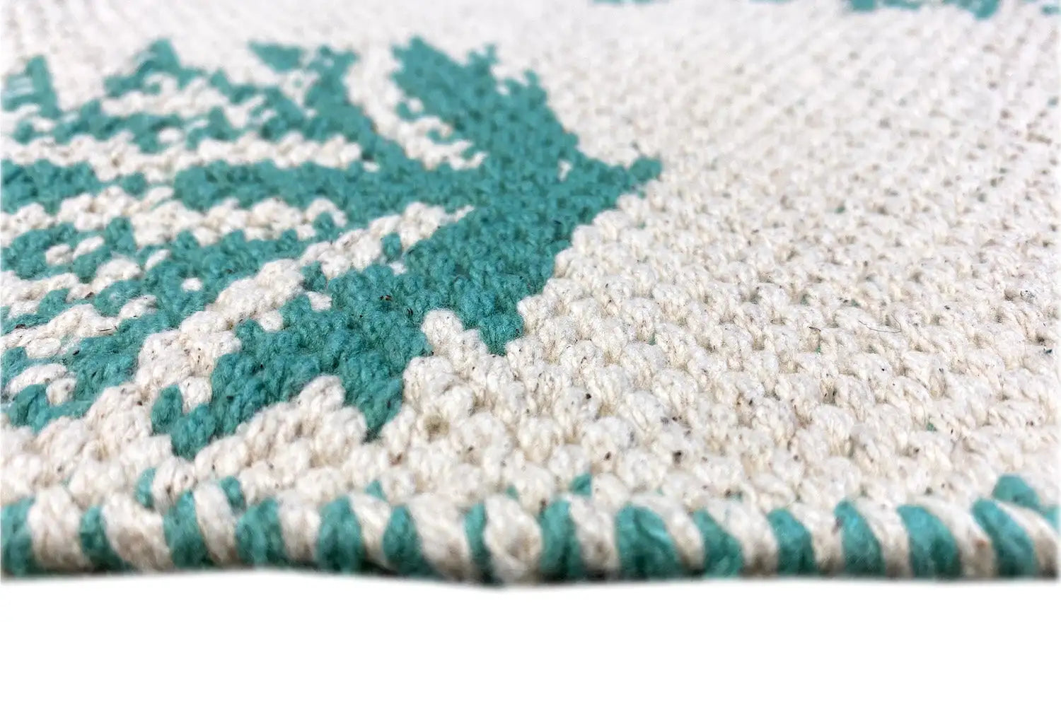 Moderne Kelim - Samak 06 Green - German Carpet Shop