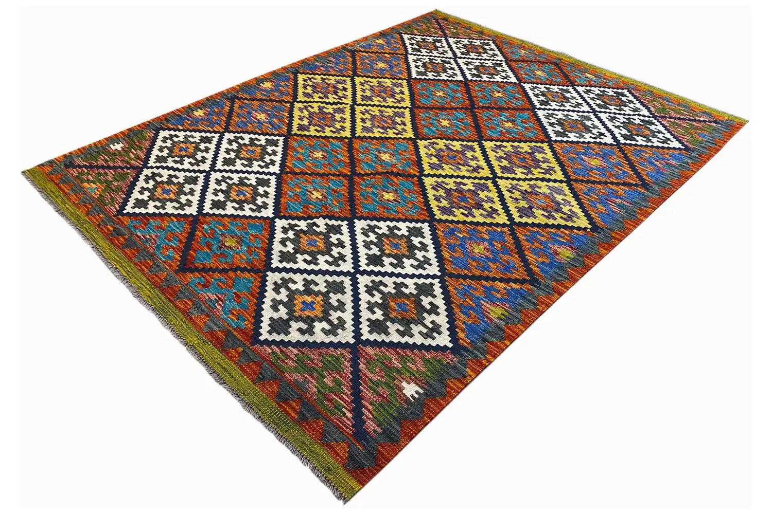 Kelim Afghan - (202x152cm) - German Carpet Shop