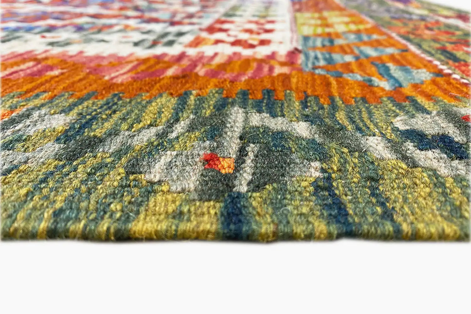 Kelim Afghan - (212x146 cm) - German Carpet Shop