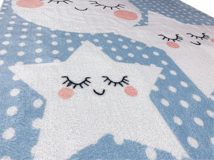 Tapete infantil „Mundo das Estrelas“, azul, 160x230 cm