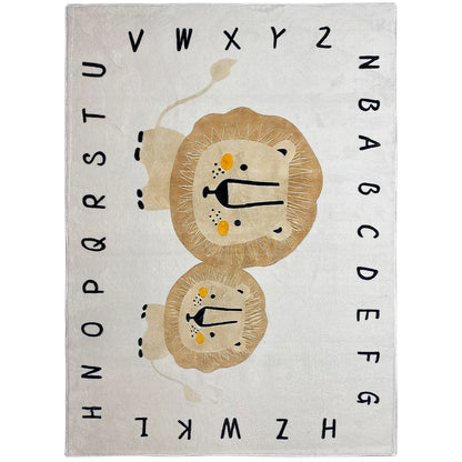 Tapete infantil „Leão“, bege, 140x200 cm