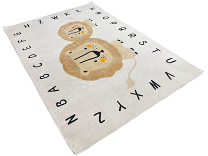 Tapete infantil „Leão“, bege, 160x230 cm
