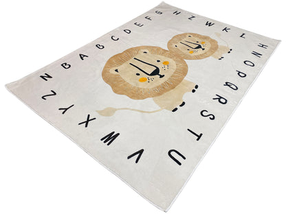 Tapete infantil „Leão“, bege, 160x230 cm