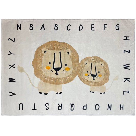 Tapete infantil „Leão“, bege, 160x230 cm