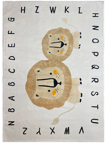 Tapete infantil „Leão“, bege, 160x230 cm