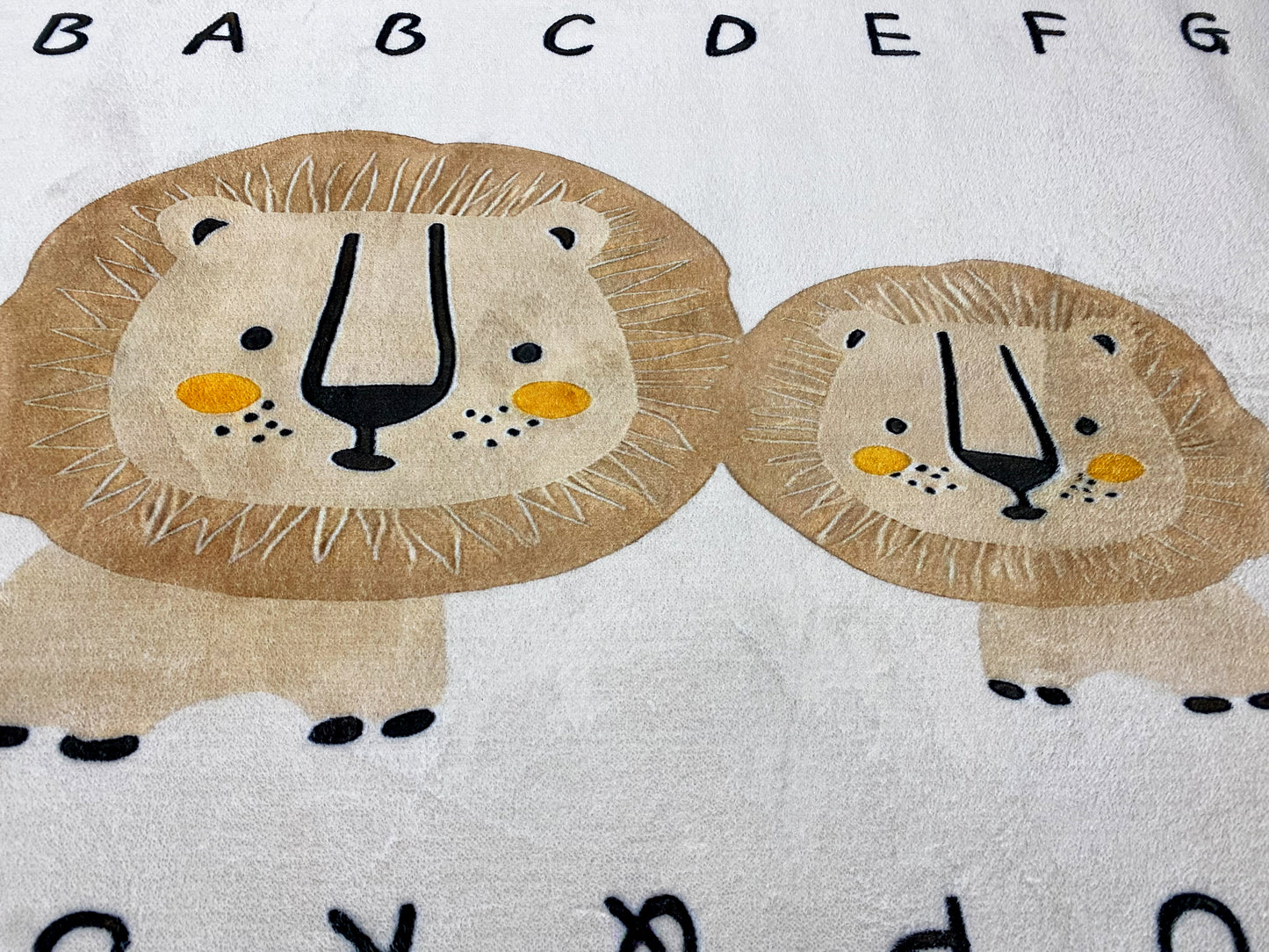 Tapete infantil „Leão“, bege, 90x160 cm