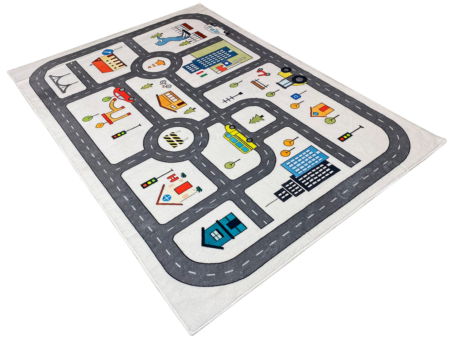Tapete infantil „Rua“, cinzento, 140x200 cm