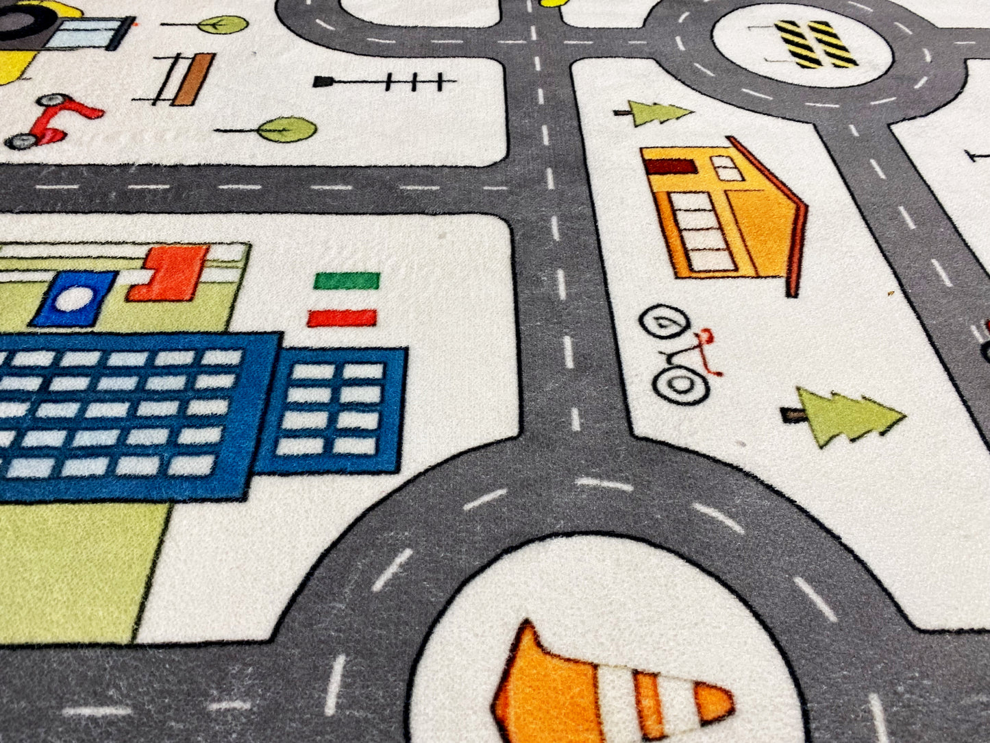 Tapete infantil „Rua“, cinzento, 140x200 cm
