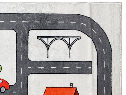 Tapete infantil „Rua“, cinzento, 140x200 cm