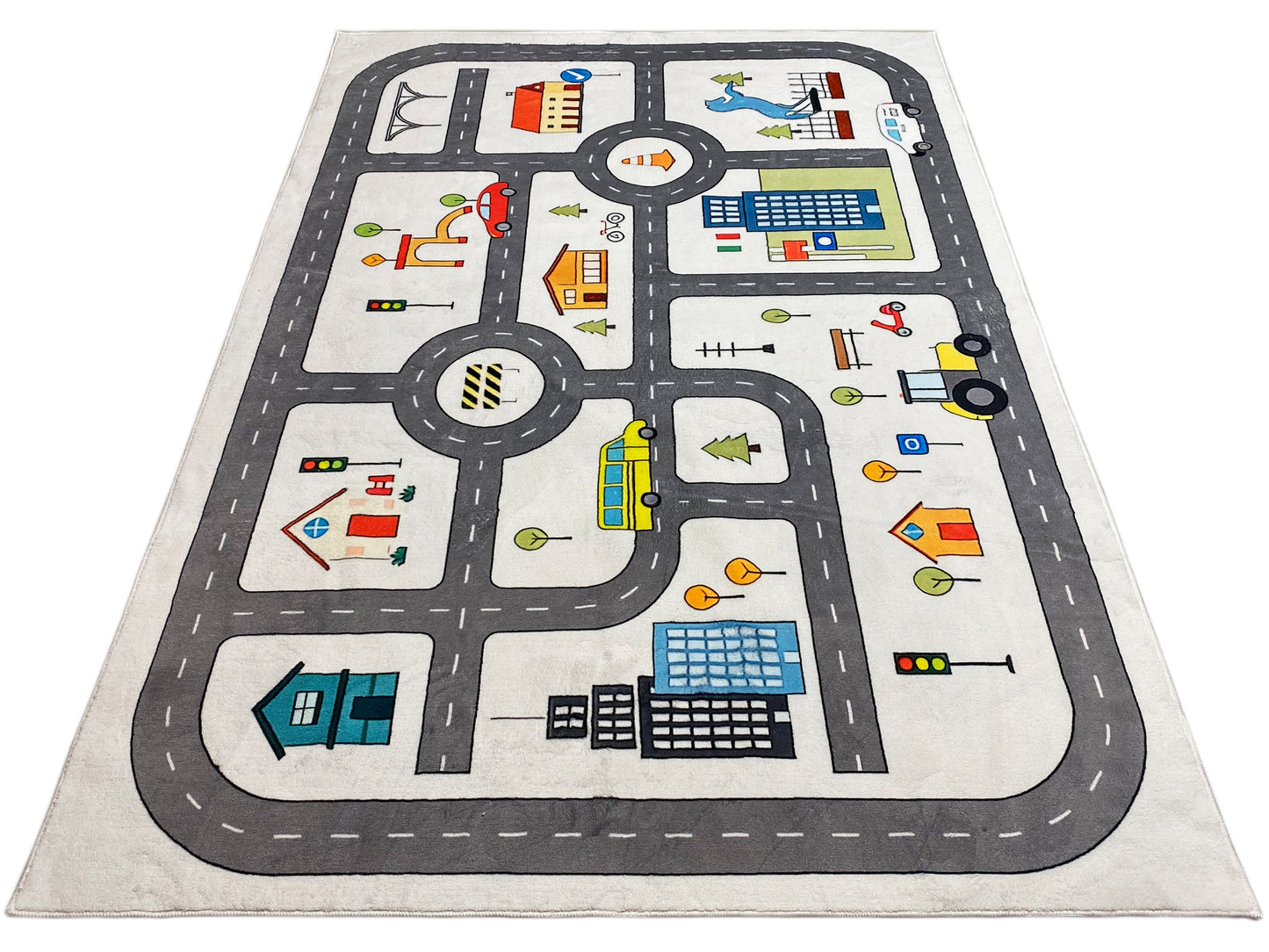 Tapete infantil „Rua“, cinzento, 160x230 cm