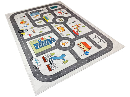 Tapete infantil „Rua“, cinzento, 160x230 cm