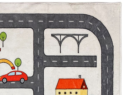 Tapete infantil „Rua“, cinzento, 160x230 cm