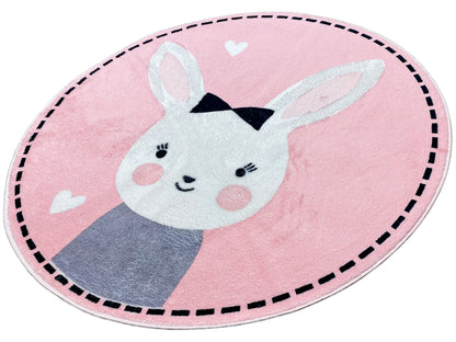 Tapete infantil redondo Coelho, 100 cm