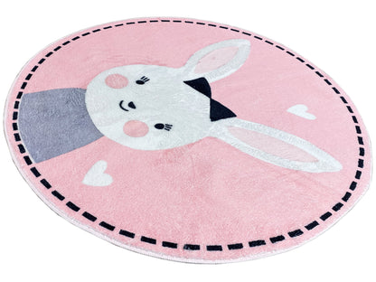 Tapete infantil redondo Coelho, 100 cm