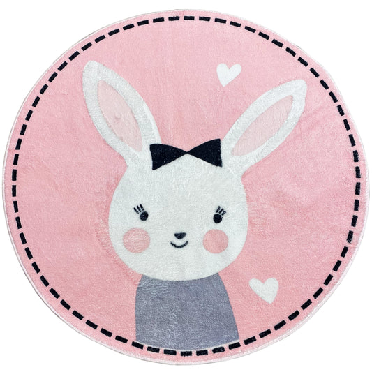 Tapete infantil redondo Coelho, 100 cm