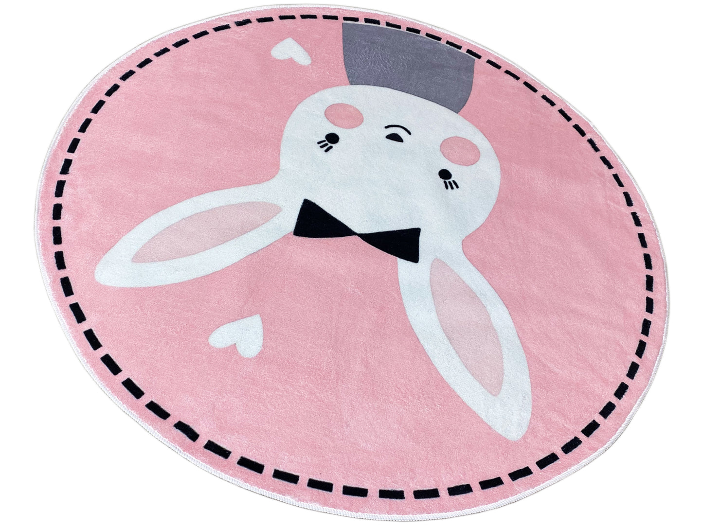 Tapete infantil redondo Coelho, 120 cm