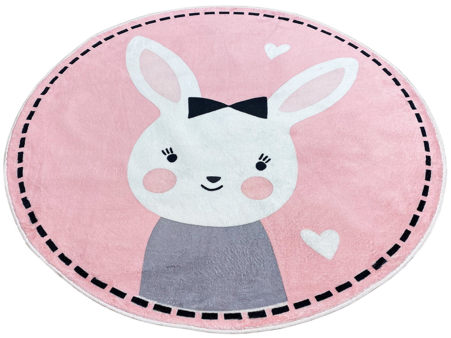 Tapete infantil redondo Coelho, 120 cm