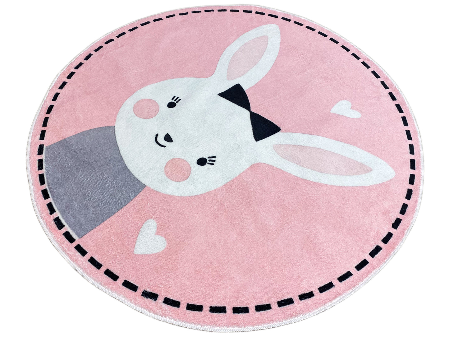 Tapete infantil redondo Coelho, 120 cm