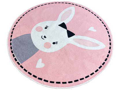 Tapete infantil redondo Coelho, 120 cm