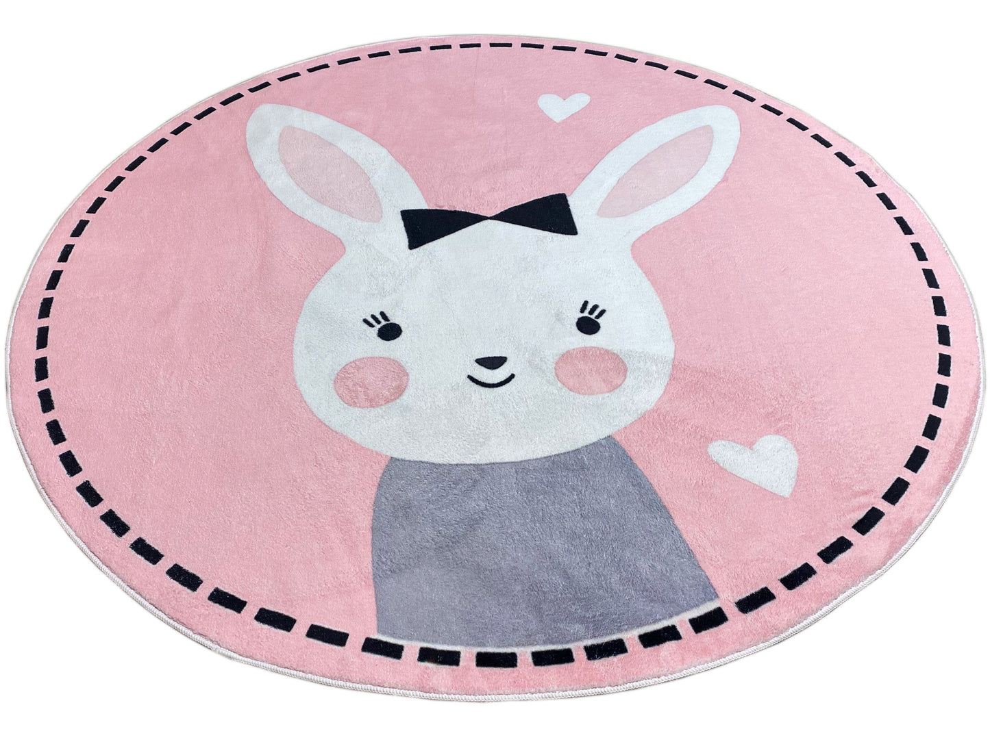 Tapete infantil redondo Coelho, 160 cm