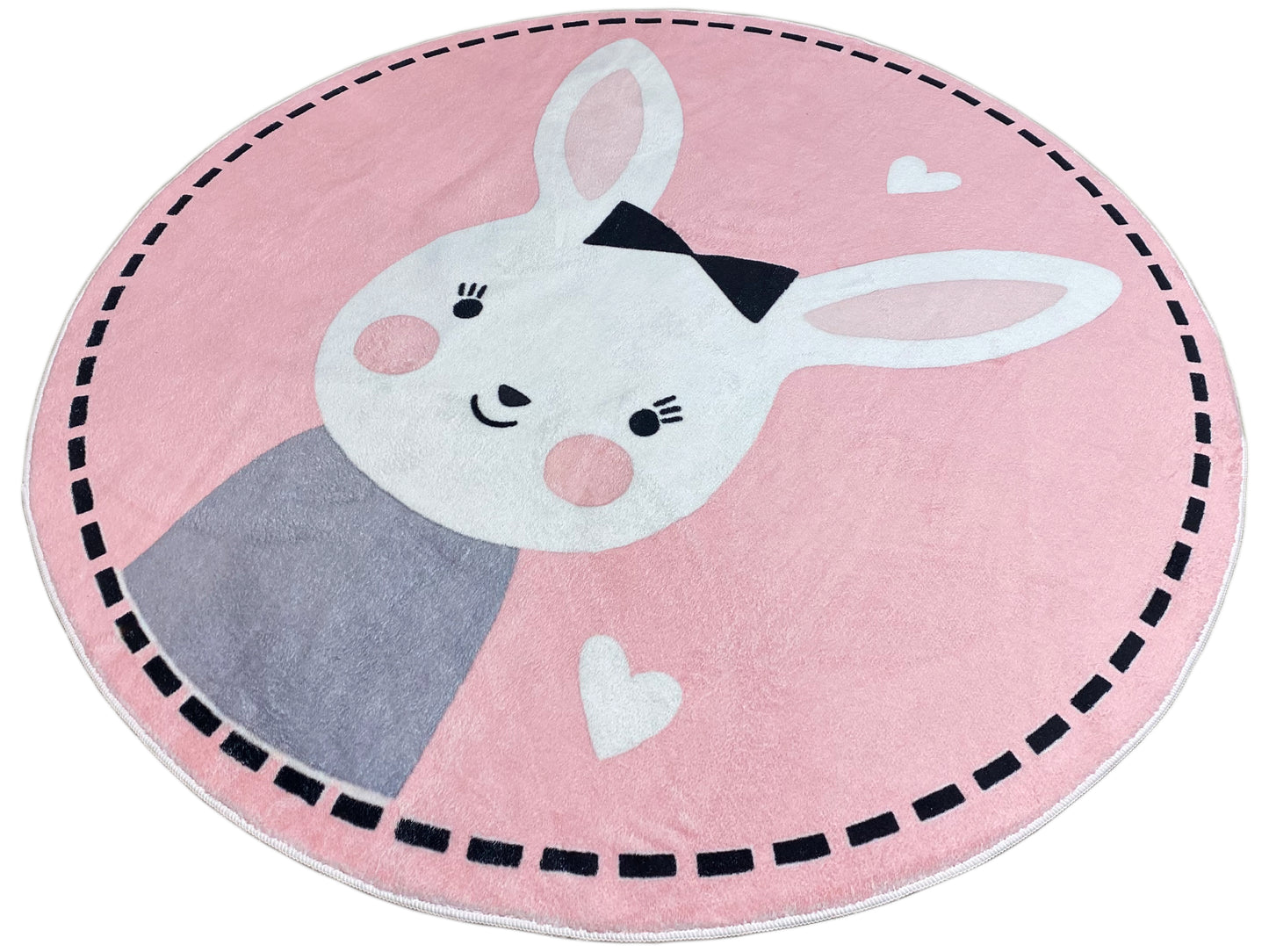 Tapete infantil redondo Coelho, 160 cm