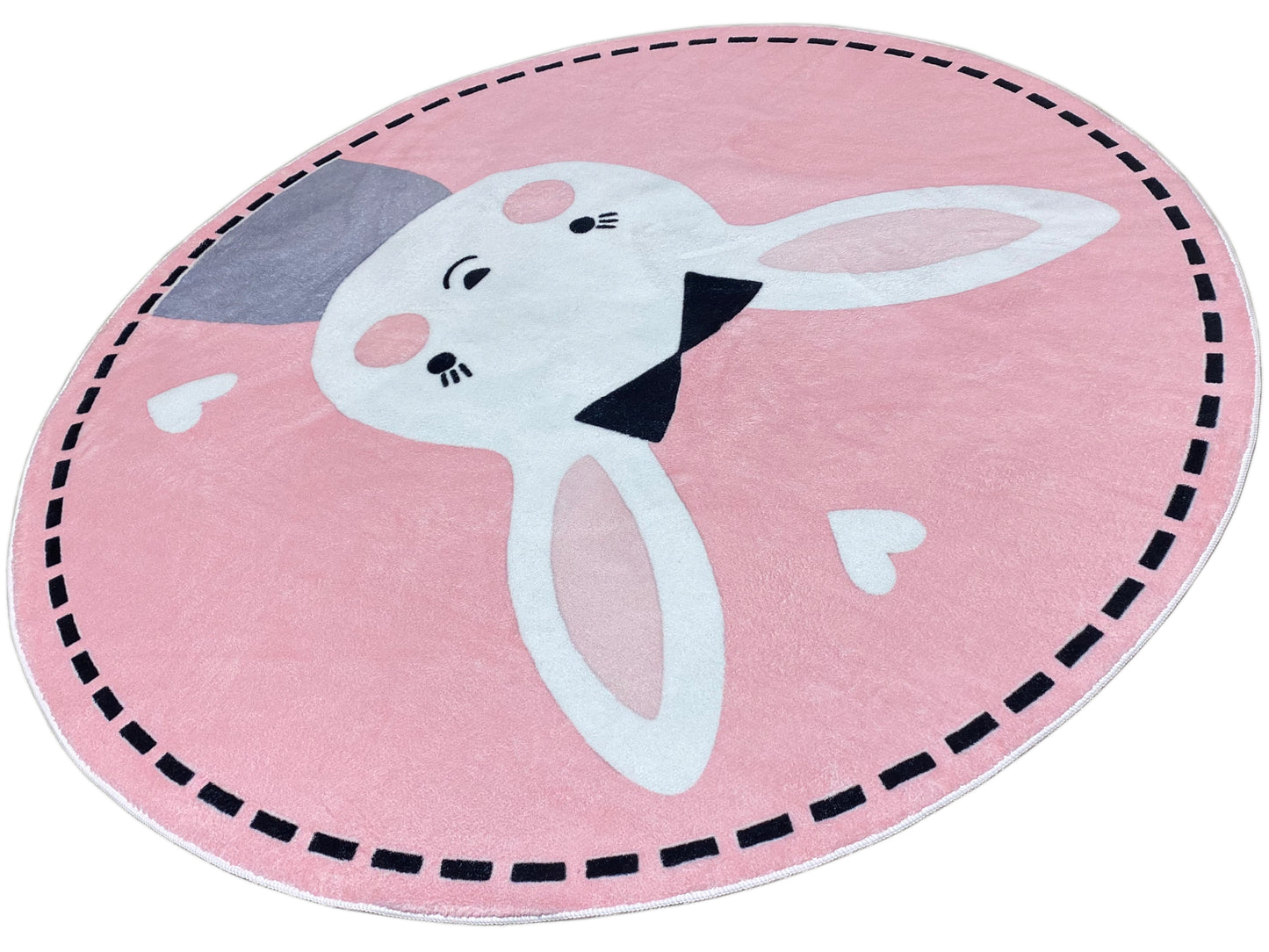 Tapete infantil redondo Coelho, 160 cm