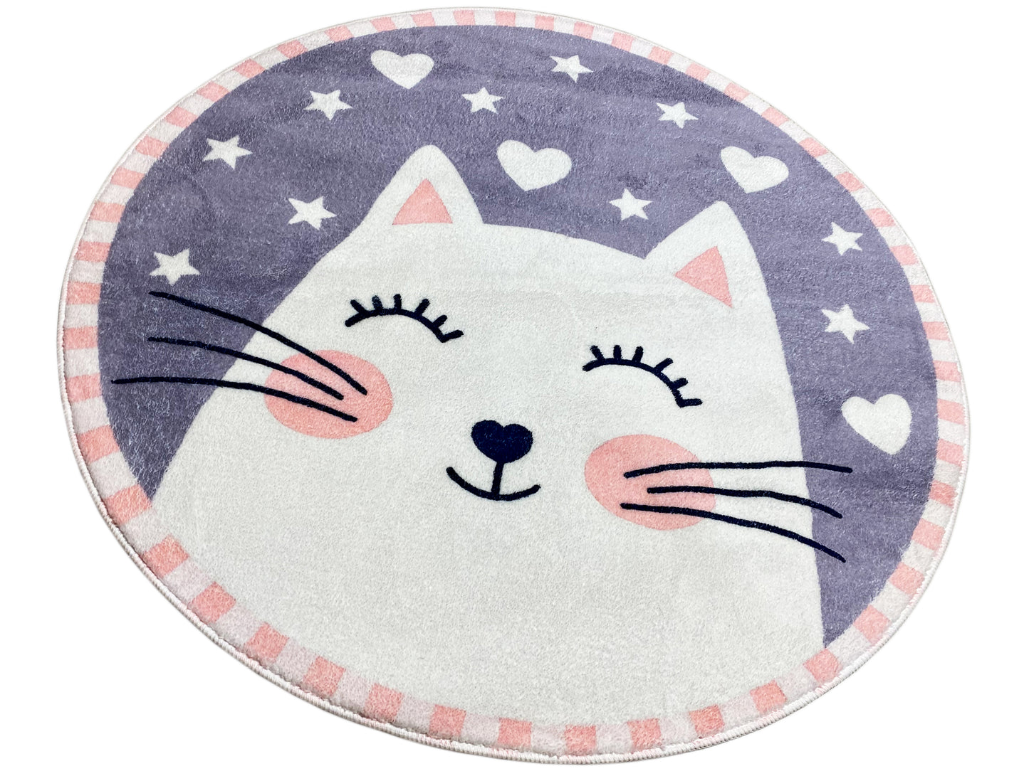 Tapete infantil redondo Gato, 100 cm